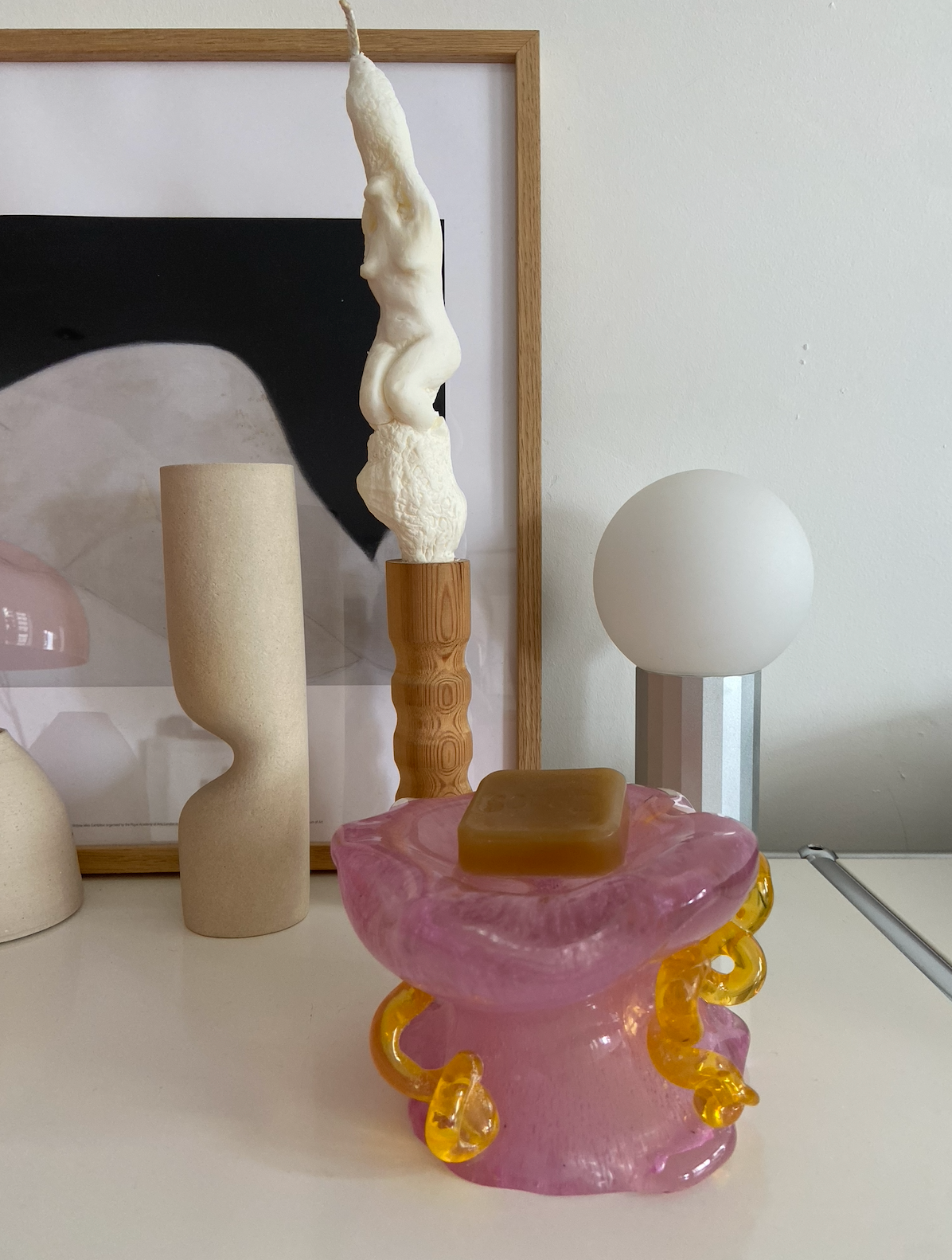 #00. Hand Glass-Blown Soap Dish <3